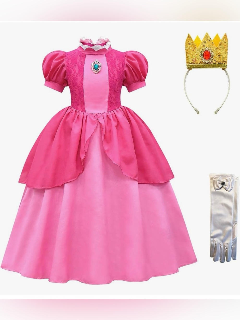 Halloween Party Dress Super Brothers Princess Peach Costume